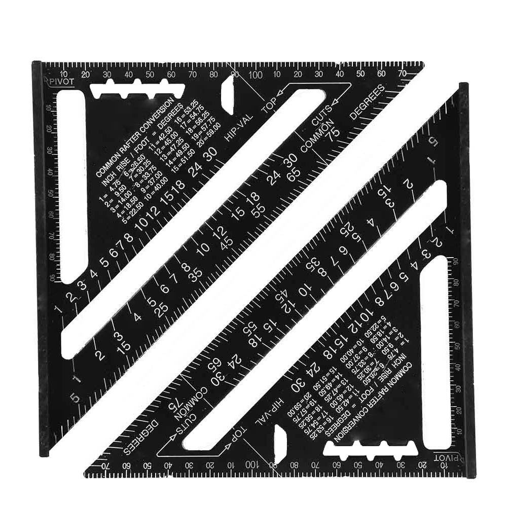 Guide Construction for Carpenter Protractor Miter Triangle Angle Square Ruler Speed Square Rafter чорний
Guide Construction for Carpenter Protractor Miter Triangle Angle Square Ruler Speed Square Rafter чорний