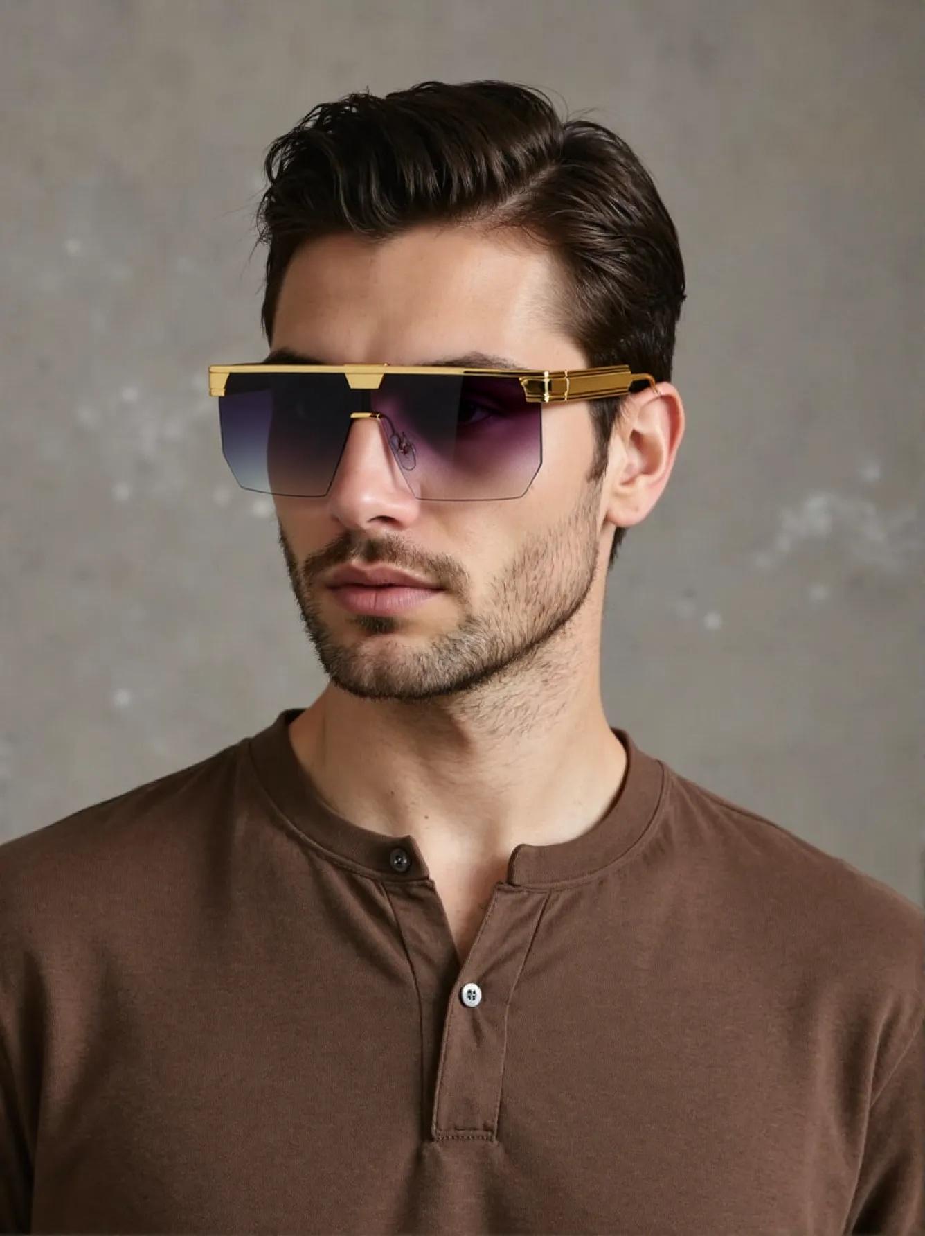 The new integrated golden half-frame outdoor cycling fishing fashion trend street eye-catching sunglasses bar disco high sense. армия зеленый
The new integrated golden half-frame outdoor cycling fishing fashion trend street eye-catching sunglasses bar disco high sense. армия зеленый