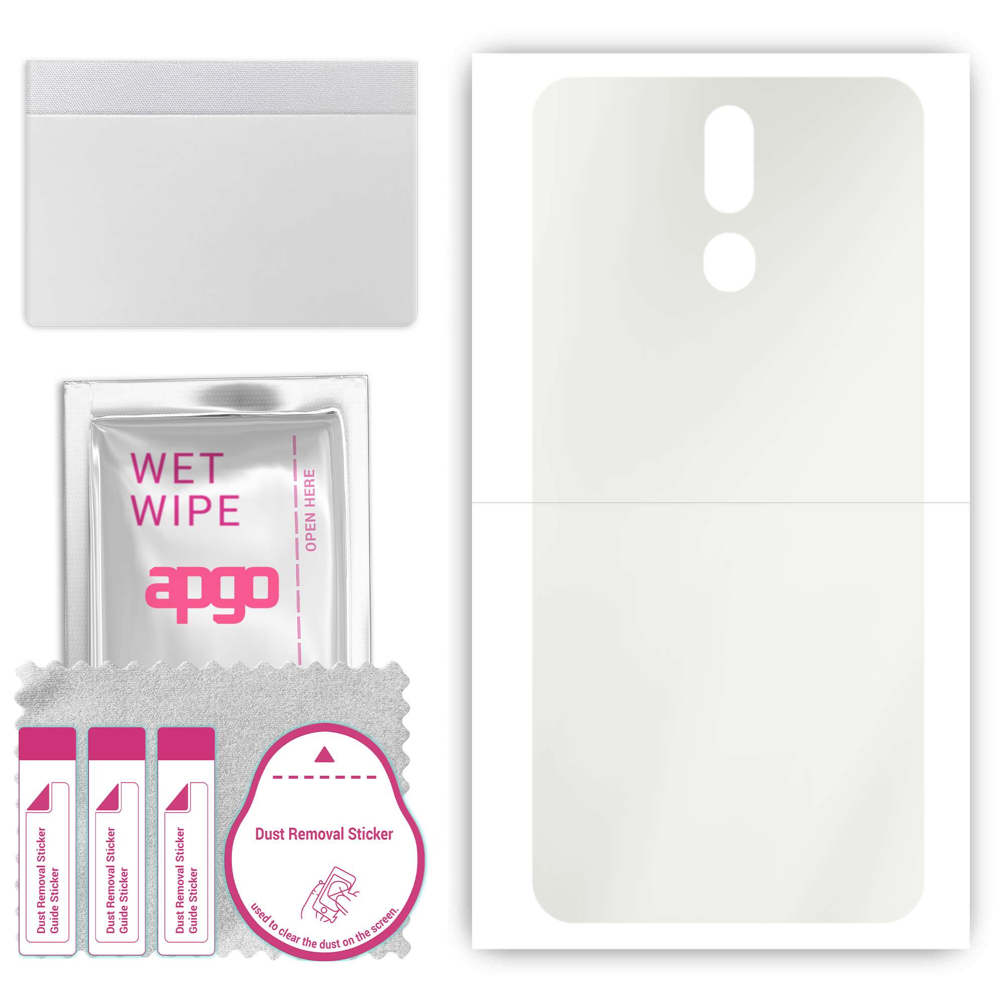 apgo MATTE Protective Skin Sticker for the back compatible with Oukitel C12, Wrap Film, Hydrogel Film, Flexible, Soft TPU with positioning layer easy
apgo MATTE Protective Skin Sticker for the back compatible with Oukitel C12, Wrap Film, Hydrogel Film, Flexible, Soft TPU with positioning layer easy