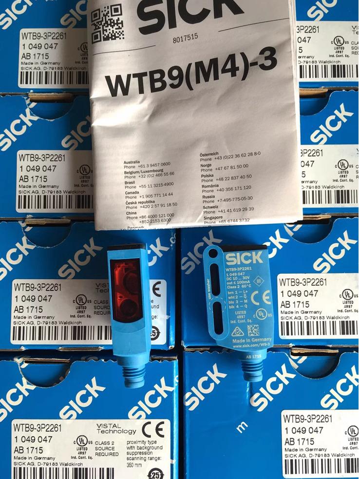 Brand New SICK Photoelectric Switches: WTB9-3N2461, WTB9-3P2461, WTB9-3P2261. 3P2461
Brand New SICK Photoelectric Switches: WTB9-3N2461, WTB9-3P2461, WTB9-3P2261. 3P2461
