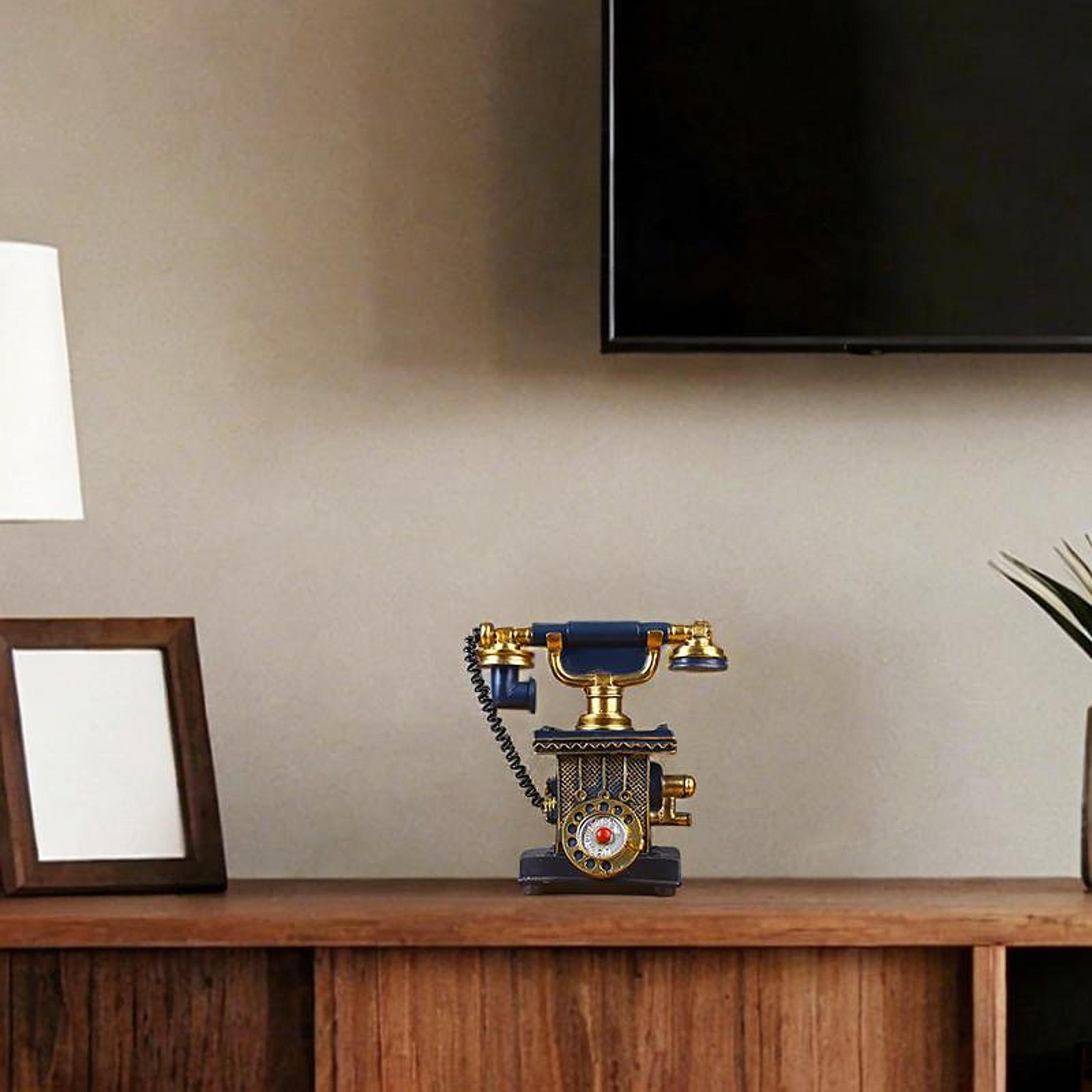 Модель телефона Антикварная статуэтка Креативная, Проводная, Настольный телефон, Настенный декор Статуэтка Винтажная вращающаяся C02
Модель телефона Антикварная статуэтка Креативная, Проводная, Настольный телефон, Настенный декор Статуэтка Винтажная вращающаяся C02