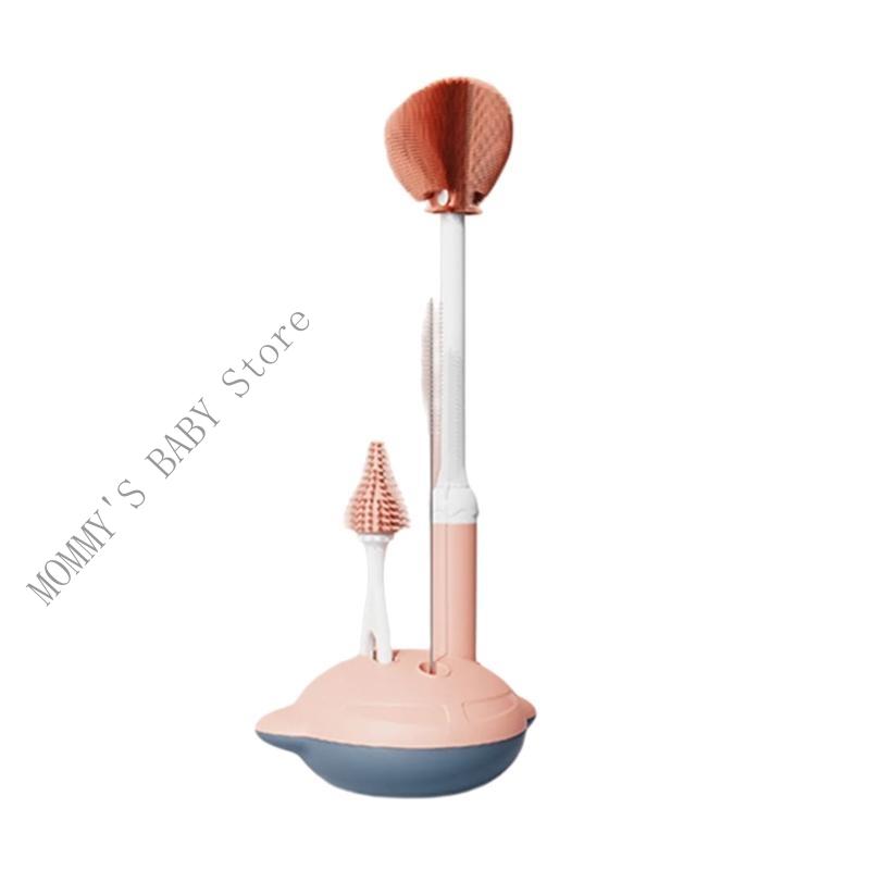 H3CD Baby Bottle Brush Set for Newborns Care with User Friendly Designing 360 Degree Rotating Cleaning Tool with Base
H3CD Baby Bottle Brush Set for Newborns Care with User Friendly Designing 360 Degree Rotating Cleaning Tool with Base