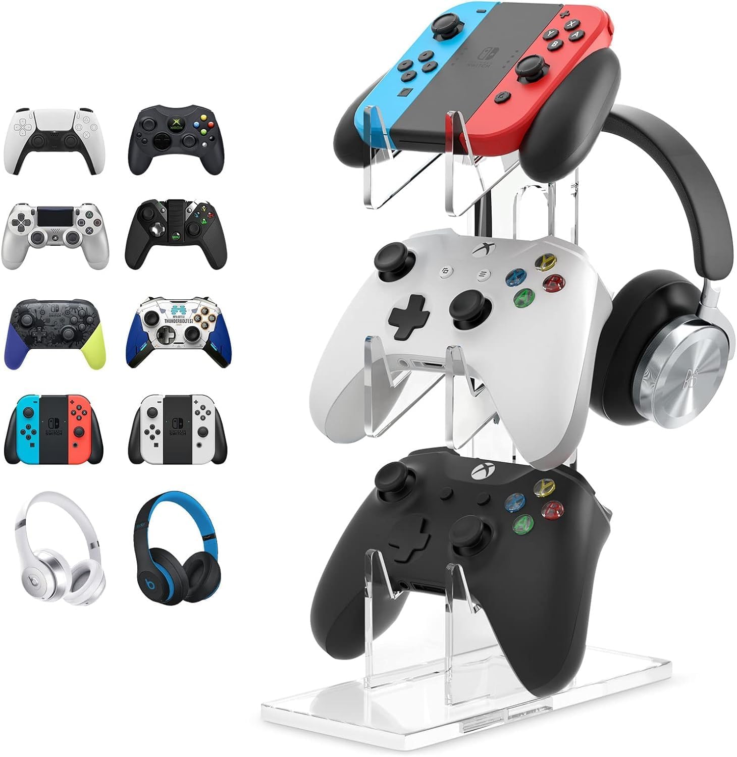 Tubbi 3 Layer Controller Stand Headphone Stand Suitable for PS4 PS5 SWITCH XBOX Earphone Stand Control Stand Transparent Base PC,
Tubbi 3 Layer Controller Stand Headphone Stand Suitable for PS4 PS5 SWITCH XBOX Earphone Stand Control Stand Transparent Base PC,