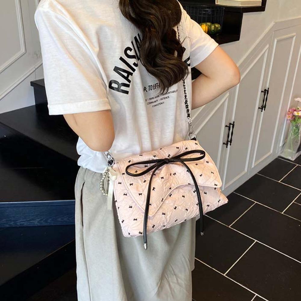 Contrast Color French Chain Bag Ribbon Pendant Women Crossbody Bag Bow PU Shoulder Pouch Work White Without Pendant
Contrast Color French Chain Bag Ribbon Pendant Women Crossbody Bag Bow PU Shoulder Pouch Work White Without Pendant