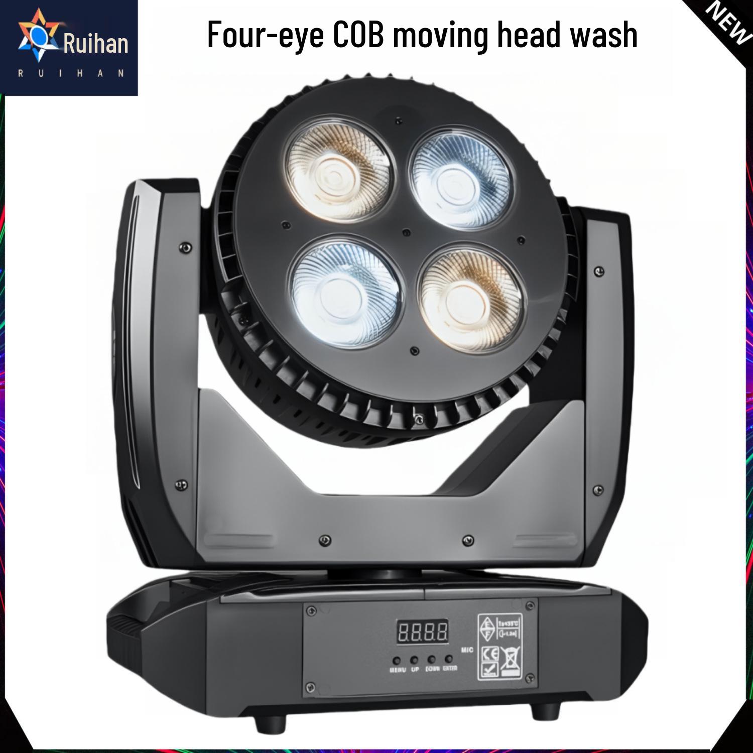 200W COB Quad-Eye Moving Head Stage Wash Light for Weddings White and Warm White
200W COB Quad-Eye Moving Head Stage Wash Light for Weddings White and Warm White