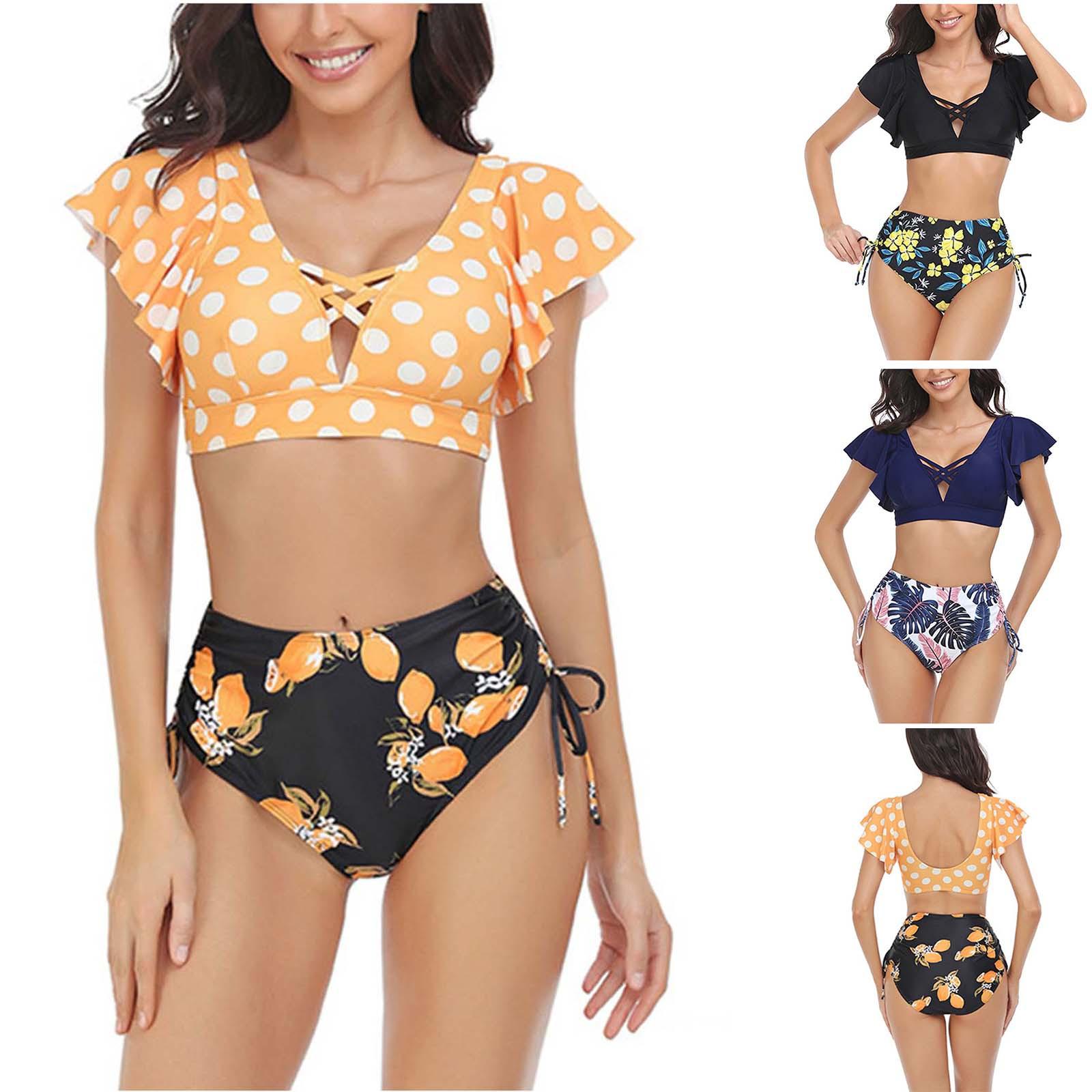 (Куниде) Женский сексуальный купальник с раздельными шнурками и рюшами без бюстгальтера с подушечками для бюстгальтера
(Куниде) Женский сексуальный купальник с раздельными шнурками и рюшами без бюстгальтера с подушечками для бюстгальтера