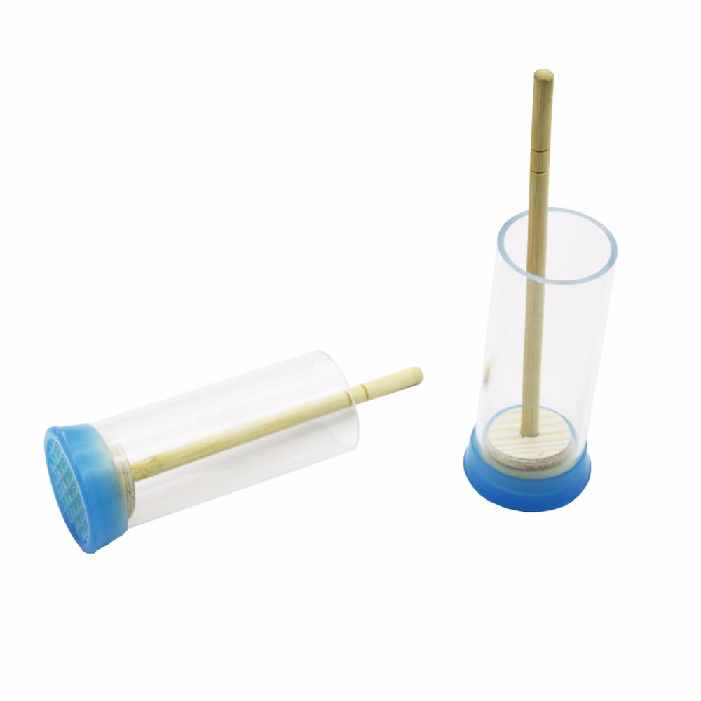 1 комплект, набор пластиковых бутылок для маркировки пчелиной королевы с маркерами, ловец пчелиной королевы, оборудование для пчеловодства, пчелиные личинки, насекомые, палочки синий