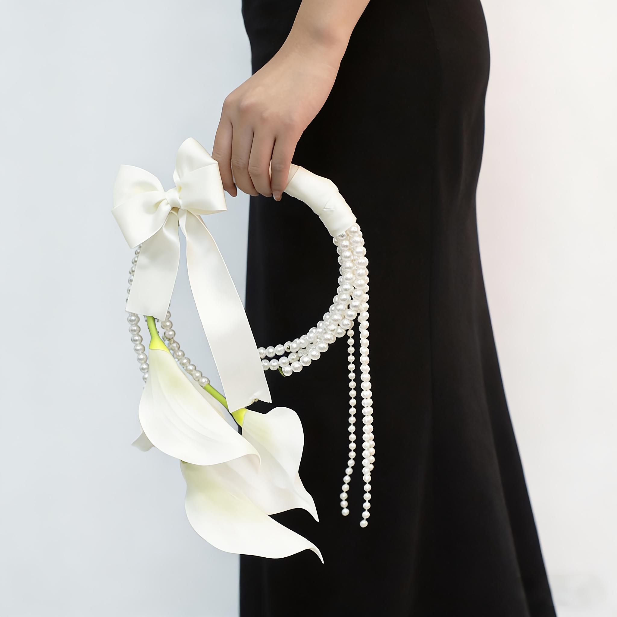 1Pc Creative Handheld Artificial Bouquet 7. 87 Inches X 14. 57 Inches White Faux Calla Lilies Party Garland For Bride Bridesmaid Wedding Proposal Heartfelt Gift Edition-1
1Pc Creative Handheld Artificial Bouquet 7. 87 Inches X 14. 57 Inches White Faux Calla Lilies Party Garland For Bride Bridesmaid Wedding Proposal Heartfelt Gift Edition-1
