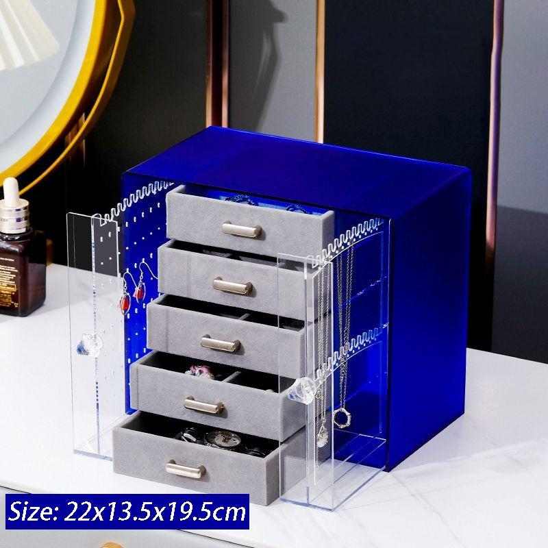 Acrylic Jewelry Box Multi-layer Earrings Necklace Storage Display Box Dressing Table Jewelry Ring Lipstick Organizer Boxes
Acrylic Jewelry Box Multi-layer Earrings Necklace Storage Display Box Dressing Table Jewelry Ring Lipstick Organizer Boxes
