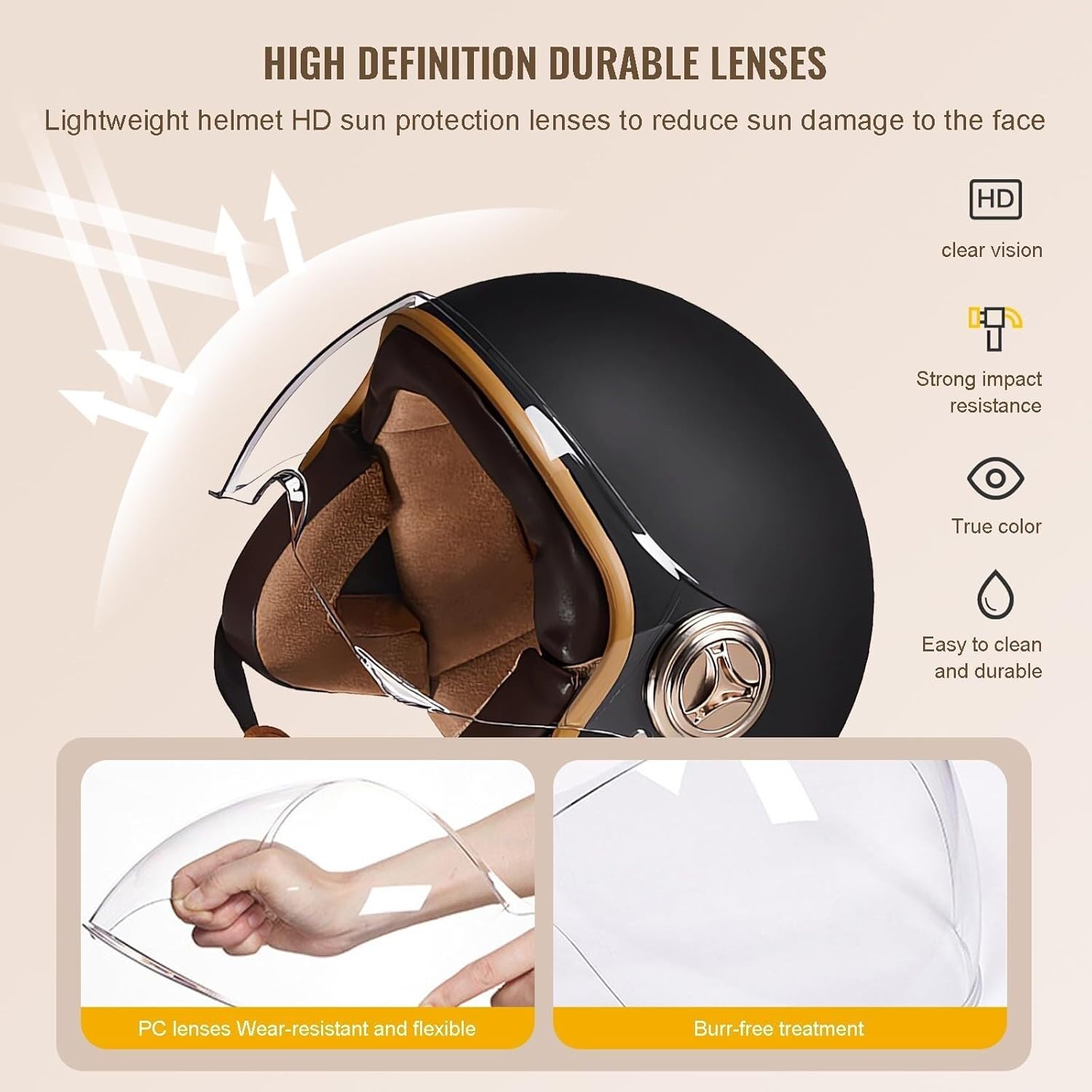 DOT Approved 3/4 Vespa Motorcycle Half Helmet,Youth Vintage Electric Scooter Open Face Bike Helmet with Visor,Cruiser Bicycle Moped Cycling ATV 54-62CM білий
DOT Approved 3/4 Vespa Motorcycle Half Helmet,Youth Vintage Electric Scooter Open Face Bike Helmet with Visor,Cruiser Bicycle Moped Cycling ATV 54-62CM білий