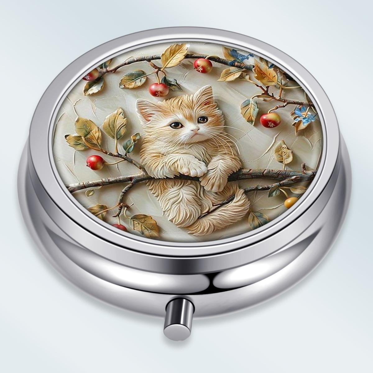 Portable Pill Box with 3 Compartments, Mini Metal Medicine Organizer Case, Cute Printed Pill Container for Vitamins, Pills, Jewelry, Travel, Daily Use разноцветный
Portable Pill Box with 3 Compartments, Mini Metal Medicine Organizer Case, Cute Printed Pill Container for Vitamins, Pills, Jewelry, Travel, Daily Use разноцветный