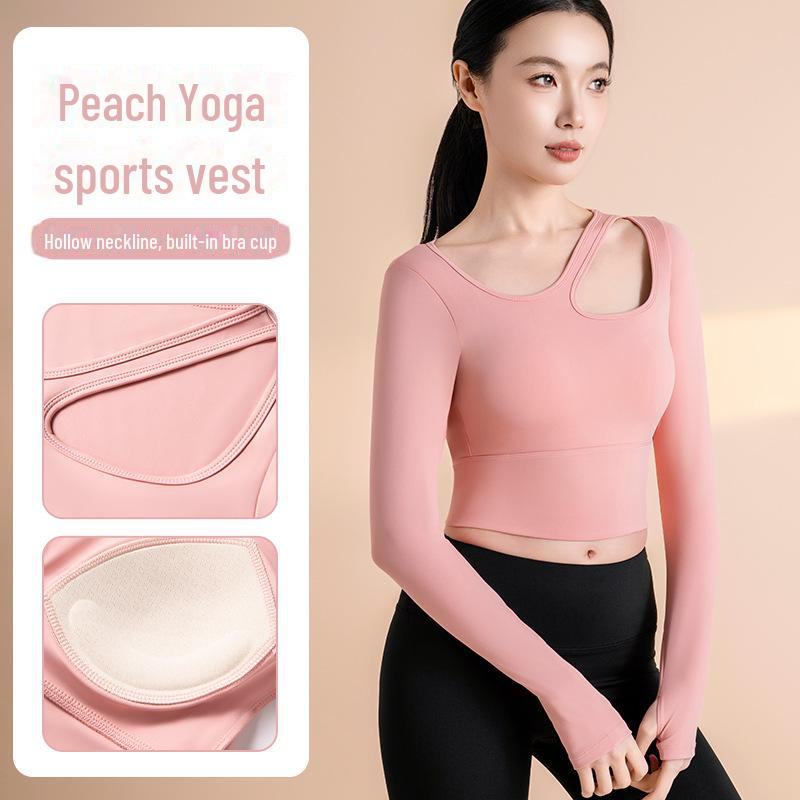 Seamless Off-Shoulder Long-Sleeved Yoga Top: Breathable, Quick-Drying, Tight Fit with Chest Pads for High-End Comfort and Performance. XL
Seamless Off-Shoulder Long-Sleeved Yoga Top: Breathable, Quick-Drying, Tight Fit with Chest Pads for High-End Comfort and Performance. XL