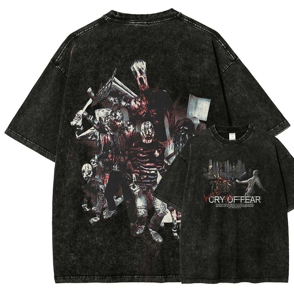 Cry of Fear New Model Washed T Shirt Anime Lover Personality Clothes Oversized Year Round Clothing Unisex Hot Product Couples XXXL чорний
Cry of Fear New Model Washed T Shirt Anime Lover Personality Clothes Oversized Year Round Clothing Unisex Hot Product Couples XXXL чорний