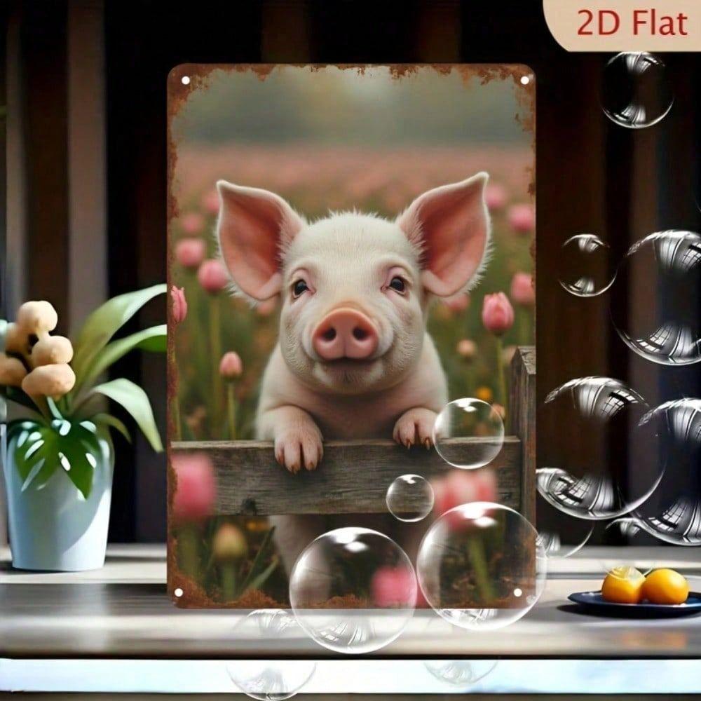 Metal Wall Art Pig Poster, Rustic Farmhouse Kitchen Decor 8x12 Inch
Metal Wall Art Pig Poster, Rustic Farmhouse Kitchen Decor 8x12 Inch