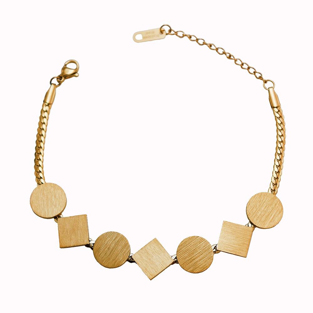 Wind Irregular 18K Bracelet Girls Premium Titanium Steel Bracelet Geometric Jewelry
Wind Irregular 18K Bracelet Girls Premium Titanium Steel Bracelet Geometric Jewelry