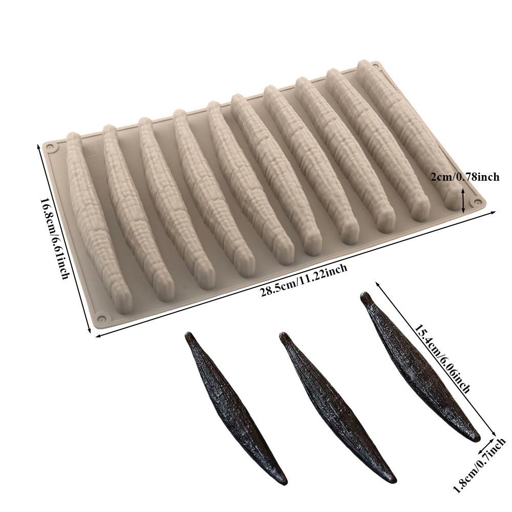 10-Cell Silicone Chocolate Molds Vanilla Design Candy Molds Reusable Baking Molds Kitchen Bakeware світлого кольору хакі
10-Cell Silicone Chocolate Molds Vanilla Design Candy Molds Reusable Baking Molds Kitchen Bakeware світлого кольору хакі
