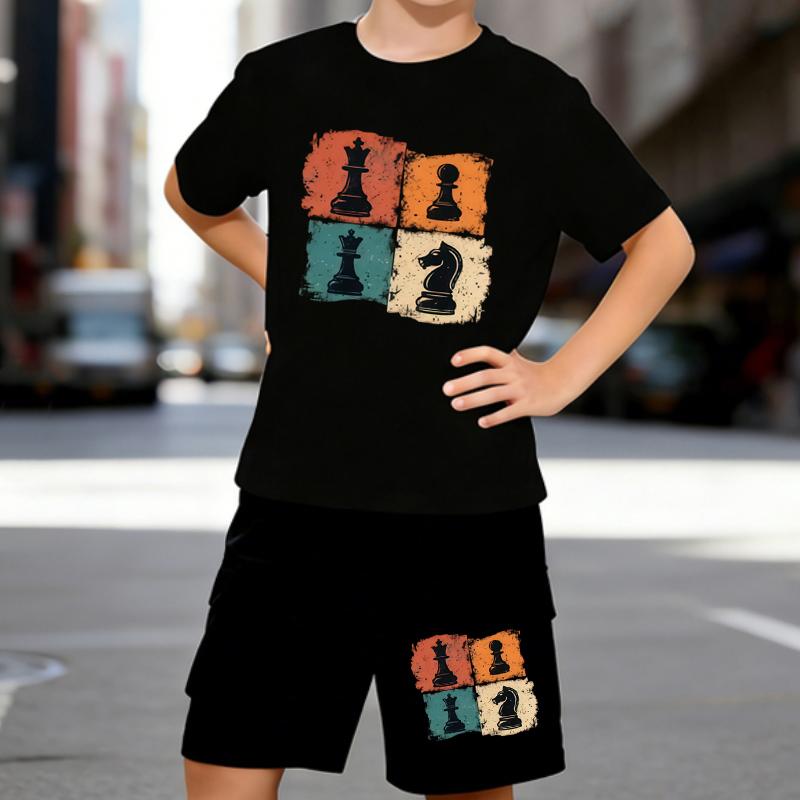 Boys 2 Piece Wisdom and Strategy Themed Printed Outfit, Short Sleeve T-Shirt and Shorts Set for Kids Age 5-14,White Sporty Casual Summer Clothes 5-6 Years чёрный
Boys 2 Piece Wisdom and Strategy Themed Printed Outfit, Short Sleeve T-Shirt and Shorts Set for Kids Age 5-14,White Sporty Casual Summer Clothes 5-6 Years чёрный