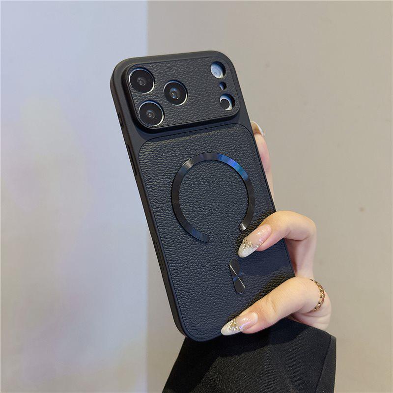 Leather Texture Magnetic Lens iPhone Case: Compatible with iPhone 17/16/14, Full-Coverage, Matte Finish, Drop-Proof Protective Cover iPhone 17
Leather Texture Magnetic Lens iPhone Case: Compatible with iPhone 17/16/14, Full-Coverage, Matte Finish, Drop-Proof Protective Cover iPhone 17