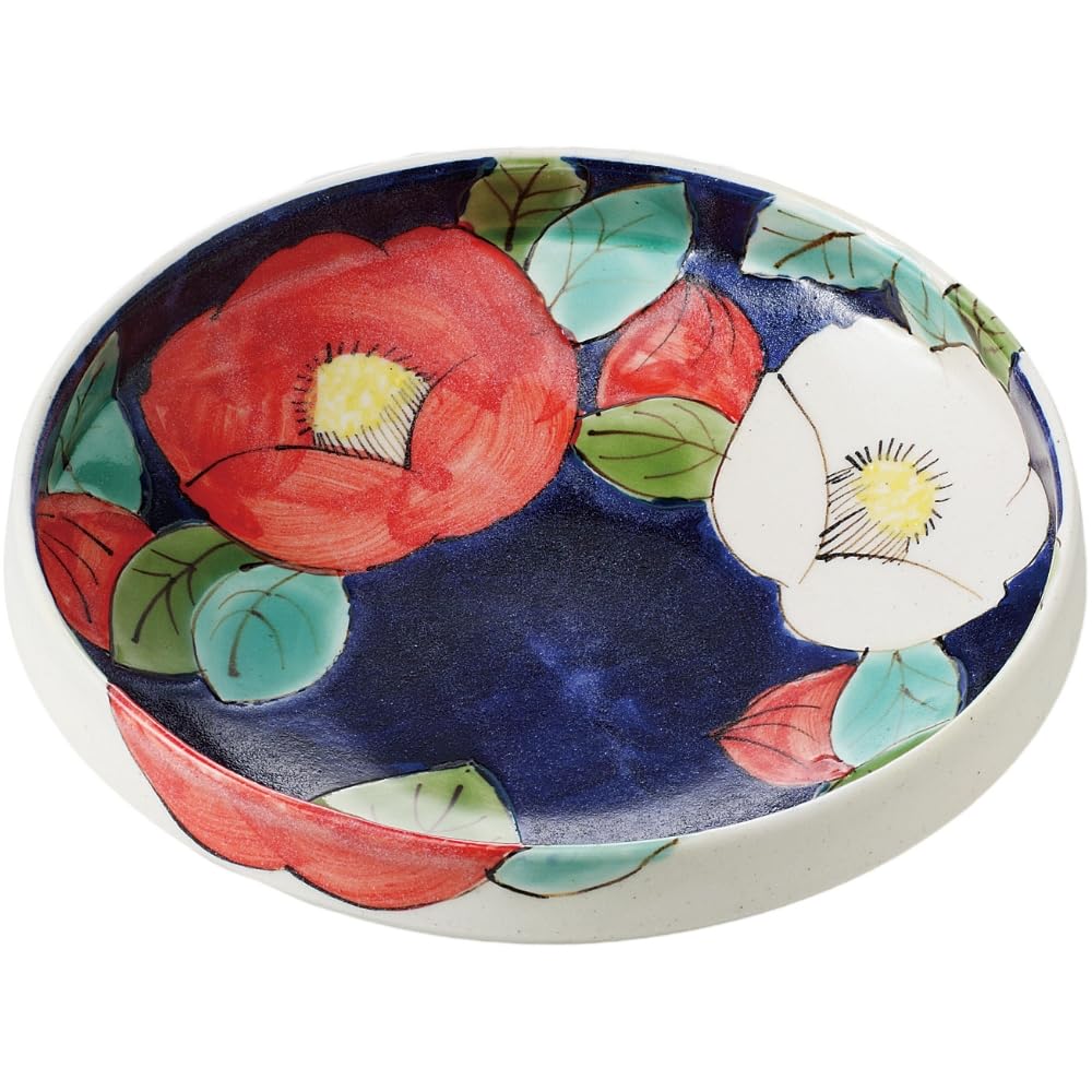Ale-net Large Serving Plate, Diameter 21.5cm x Height 5.6cm, Hand-Painted, Colorful Camellia Design, Ohira Bowl, Ceramic, Mino Ware, Made in Japan
Ale-net Large Serving Plate, Diameter 21.5cm x Height 5.6cm, Hand-Painted, Colorful Camellia Design, Ohira Bowl, Ceramic, Mino Ware, Made in Japan