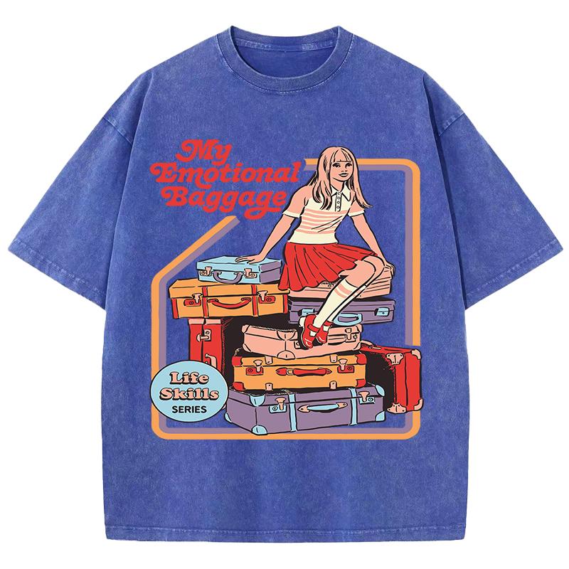 My Emotional Baggage Printed Washed Mens T-Shirt Summer Crewneck T Shirts Unisex Soft Cotton Clothing Retro Short Sleeve S
My Emotional Baggage Printed Washed Mens T-Shirt Summer Crewneck T Shirts Unisex Soft Cotton Clothing Retro Short Sleeve S