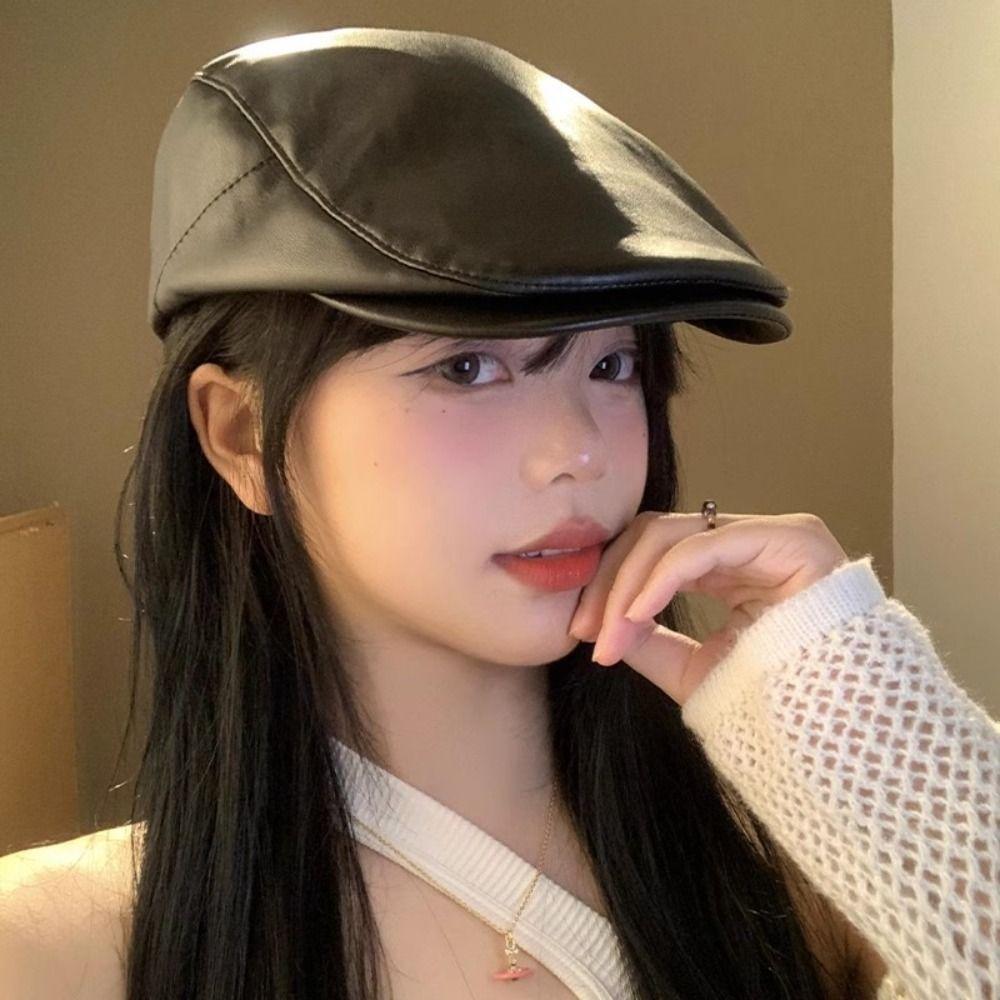Vintage Y2k Berets Hat Gothic Painter Hat Fashion PU Leather Berets Hat Unisex темно-красного
Vintage Y2k Berets Hat Gothic Painter Hat Fashion PU Leather Berets Hat Unisex темно-красного
