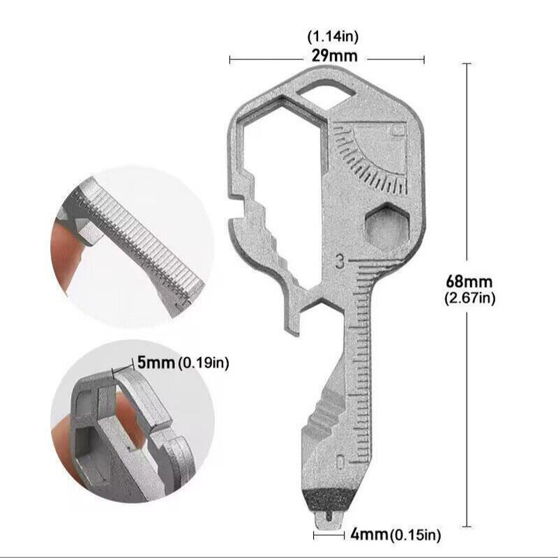 Multi-Tool Key 24 In 1 Multifunctional Pendant Wrench Key With Gear Clips Measuring for Home Hand Tools Outdoors Repair Tools A
Multi-Tool Key 24 In 1 Multifunctional Pendant Wrench Key With Gear Clips Measuring for Home Hand Tools Outdoors Repair Tools A