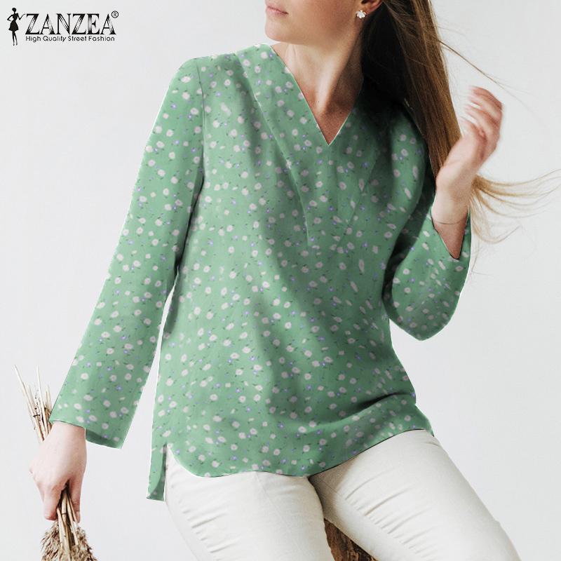 ZANZEA Женская повседневная свободная блузка с длинным рукавом Блузка с цветочным принтом
ZANZEA Женская повседневная свободная блузка с длинным рукавом Блузка с цветочным принтом