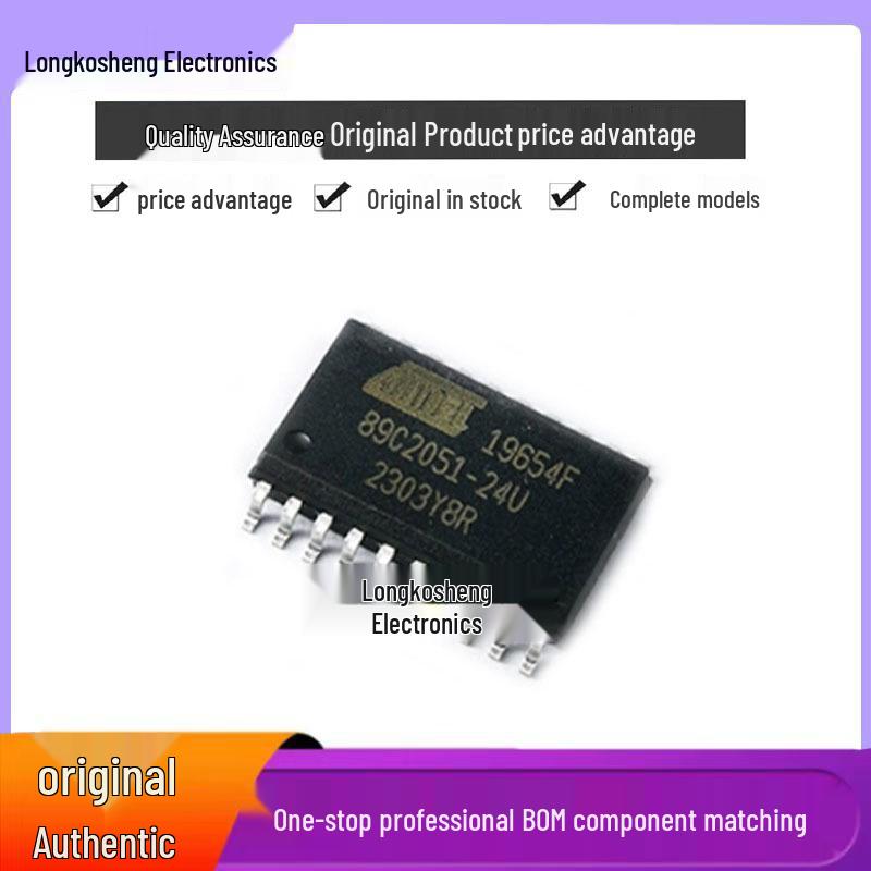 AT89C2051-24SU SOP-20 8-bit Microcontroller MCU, New Original
AT89C2051-24SU SOP-20 8-bit Microcontroller MCU, New Original