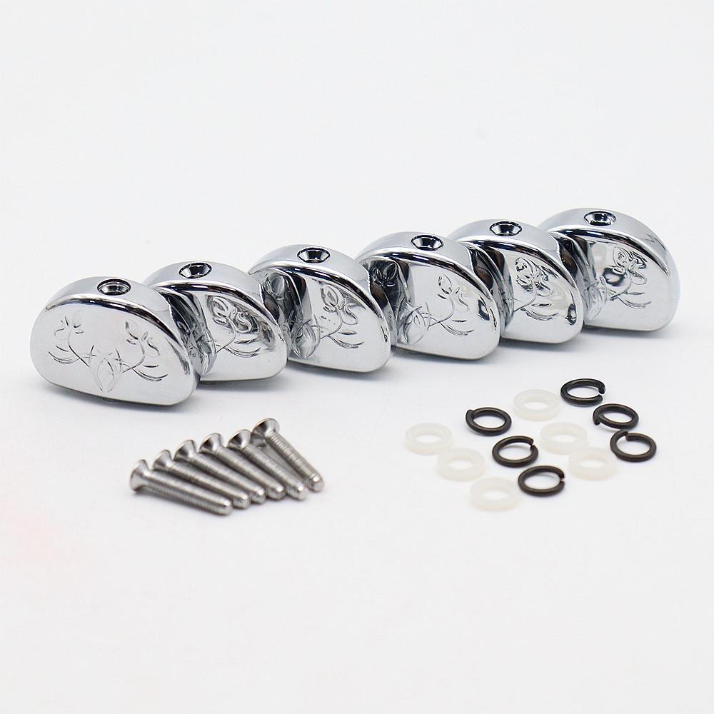 6pcs Guitar Tuners Machine Head Buttons Metal Carved Flowers Semicircle button for Electric Guitar
6pcs Guitar Tuners Machine Head Buttons Metal Carved Flowers Semicircle button for Electric Guitar