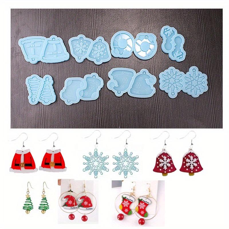 8Pcs Christmas Themed Silicone Resin Epoxy Jewelry Casting Mold for DIY Earrings Craft
8Pcs Christmas Themed Silicone Resin Epoxy Jewelry Casting Mold for DIY Earrings Craft