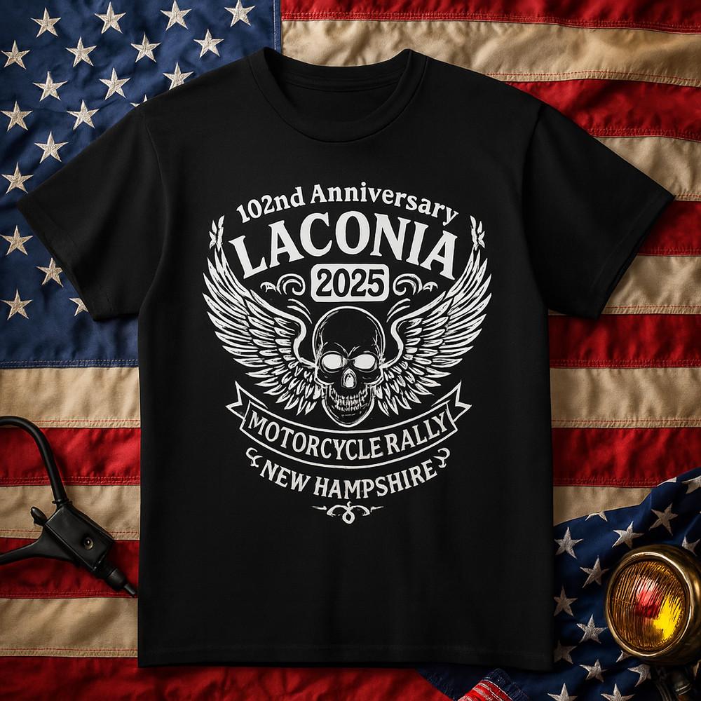 2025 Laconia Motorcycle Rally T-Shirt HD 102nd Anniversary Wings Biker Tee NH Unisex T-Shirt XXXXL
2025 Laconia Motorcycle Rally T-Shirt HD 102nd Anniversary Wings Biker Tee NH Unisex T-Shirt XXXXL