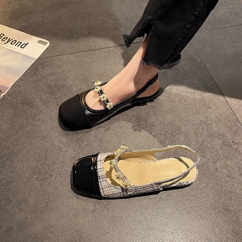 With skirt Mary Jane single shoes 2024 summer French small heel versatile pearl bag head sandals female new fairy style 35 чорний
With skirt Mary Jane single shoes 2024 summer French small heel versatile pearl bag head sandals female new fairy style 35 чорний