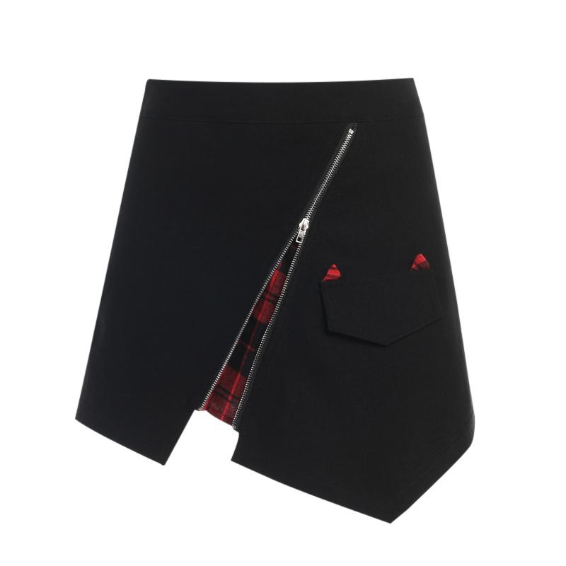 Женская готическая панк черная юбка Harajuku с высокой талией на молнии мини-юбки уличная одежда L чёрный
Женская готическая панк черная юбка Harajuku с высокой талией на молнии мини-юбки уличная одежда L чёрный