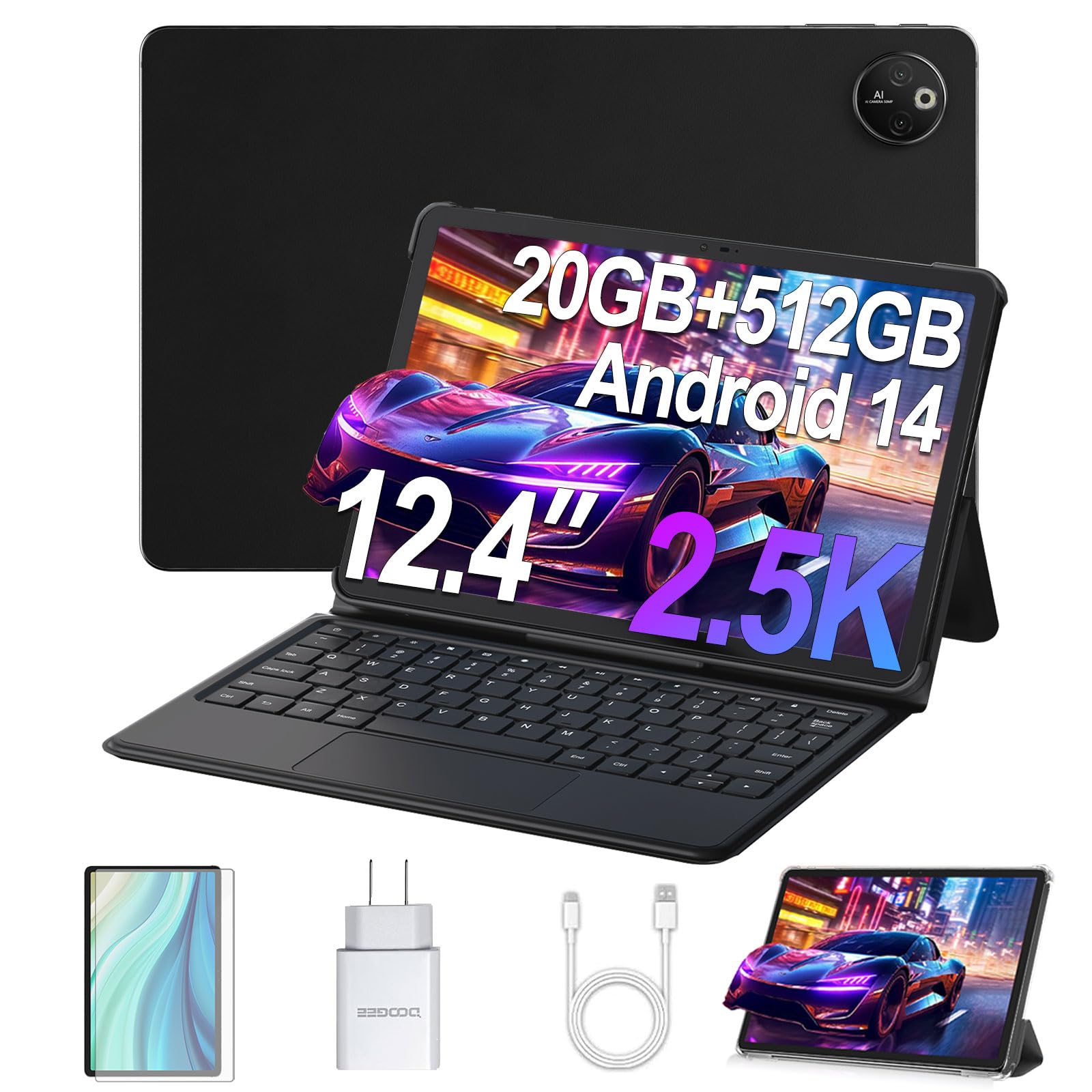 DOOGEE T30 MAX Android 14 Tablet with Android TF card G99 CPU 2560x1600 4G 5G 33W 2-in-1 Keyboard, 12-inch, 20GB+512GB (2TB expansion), Octa-Core
DOOGEE T30 MAX Android 14 Tablet with Android TF card G99 CPU 2560x1600 4G 5G 33W 2-in-1 Keyboard, 12-inch, 20GB+512GB (2TB expansion), Octa-Core