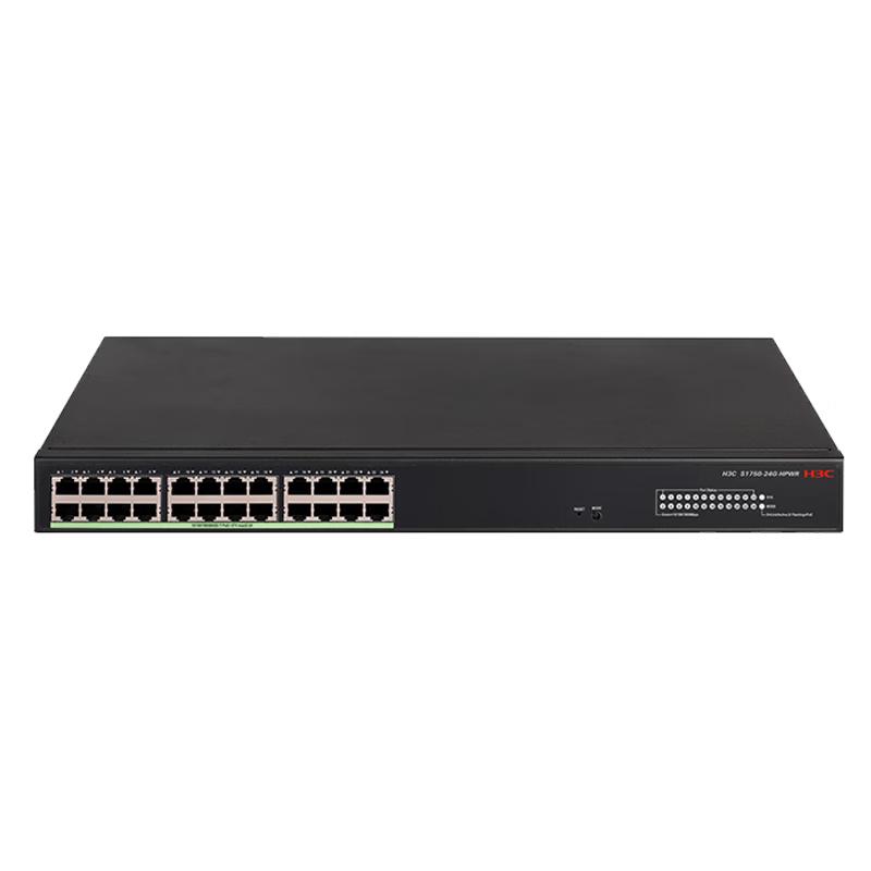 H3C S1750-24G-HPWR 24-Port Gigabit PoE Switch
H3C S1750-24G-HPWR 24-Port Gigabit PoE Switch