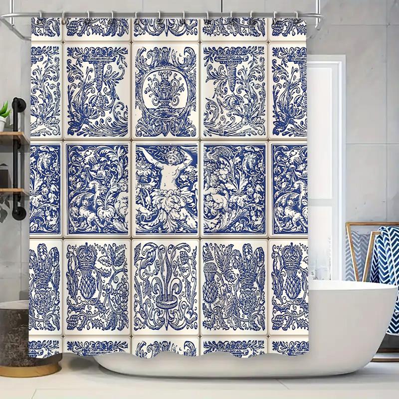 Vintage Floral Shower Curtain Botanical Print Waterproof Bathroom Decor Farmhouse Rustic Patterned Fabric Shower Liner W60H190(CM)-1 Pcs
Vintage Floral Shower Curtain Botanical Print Waterproof Bathroom Decor Farmhouse Rustic Patterned Fabric Shower Liner W60H190(CM)-1 Pcs