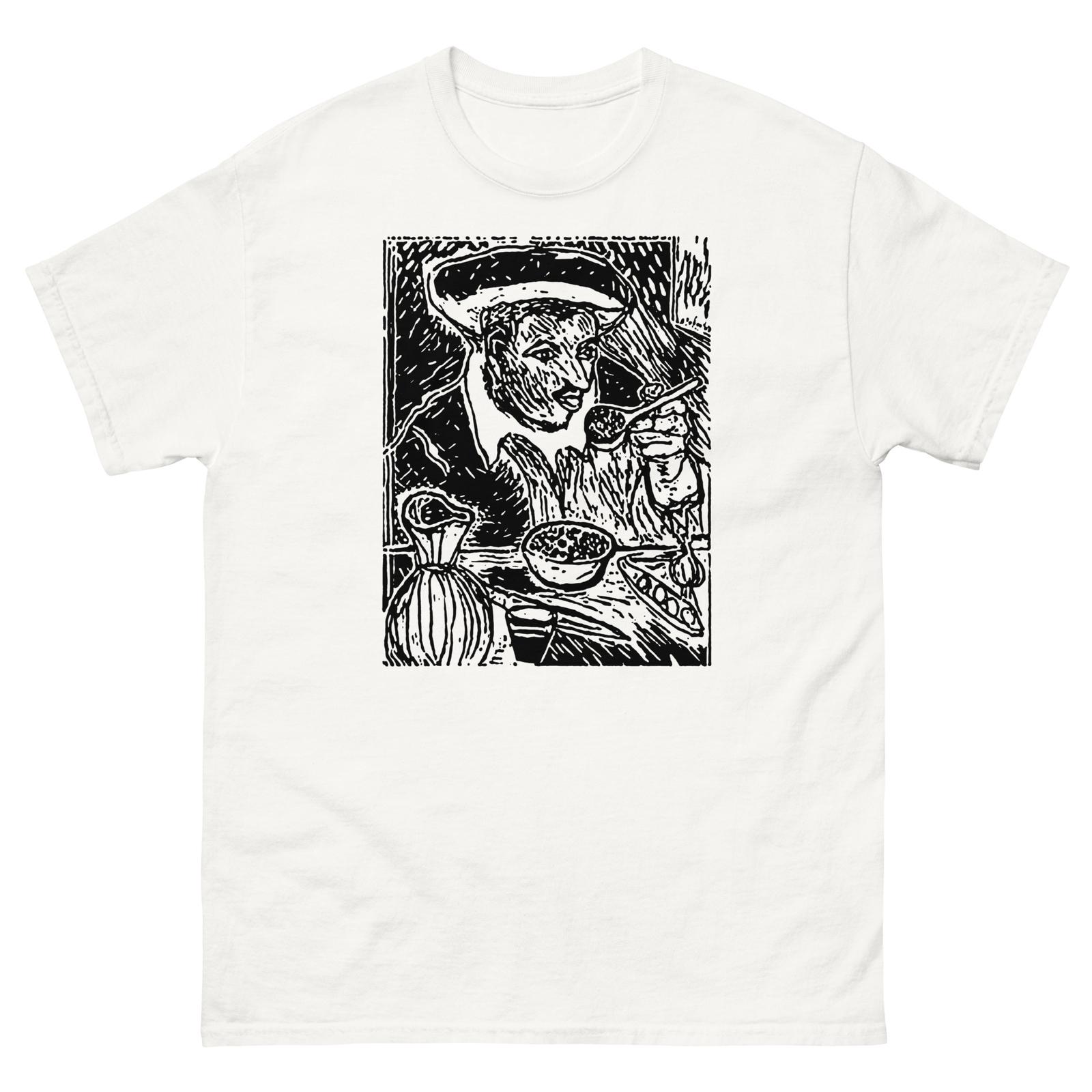Vintage Unisex T-Shirt Mens Womens Tees Top The Bean Eater by Italo Scanga 3XL
Vintage Unisex T-Shirt Mens Womens Tees Top The Bean Eater by Italo Scanga 3XL