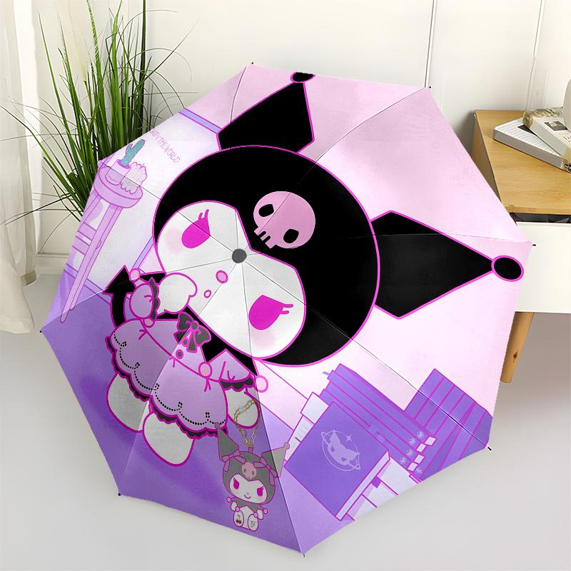 Kuromi,Gothic Lolita Automatic Umbrella-Foldable, Durable 8-Bone Design, Compact and Stylish, Great for Camping, Halloween, Christmas, Mothe
Kuromi,Gothic Lolita Automatic Umbrella-Foldable, Durable 8-Bone Design, Compact and Stylish, Great for Camping, Halloween, Christmas, Mothe