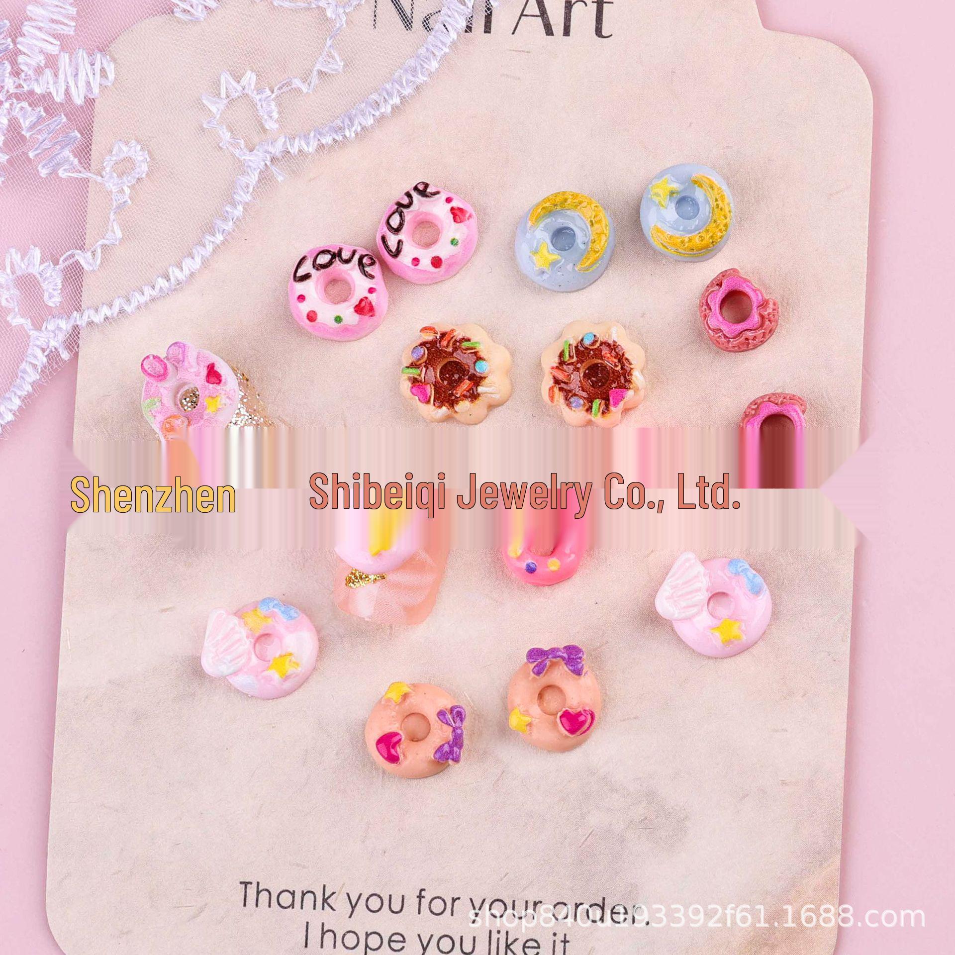 DIY Cute Edible Toy & Donut Nail Art Accessories: Cream Glue, Phone Case, Hair Clip, Resin Decor. Glitter Pink
DIY Cute Edible Toy & Donut Nail Art Accessories: Cream Glue, Phone Case, Hair Clip, Resin Decor. Glitter Pink