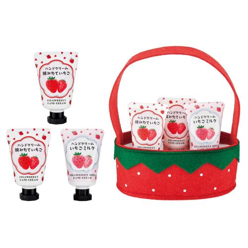 Global Product Planning Fruit no Mori Strawberry Hand Cream Trio: Sweet and Sour Strawberry Scent and Sweet, Melty Strawberry Milk Scent (Moisturizing
Global Product Planning Fruit no Mori Strawberry Hand Cream Trio: Sweet and Sour Strawberry Scent and Sweet, Melty Strawberry Milk Scent (Moisturizing