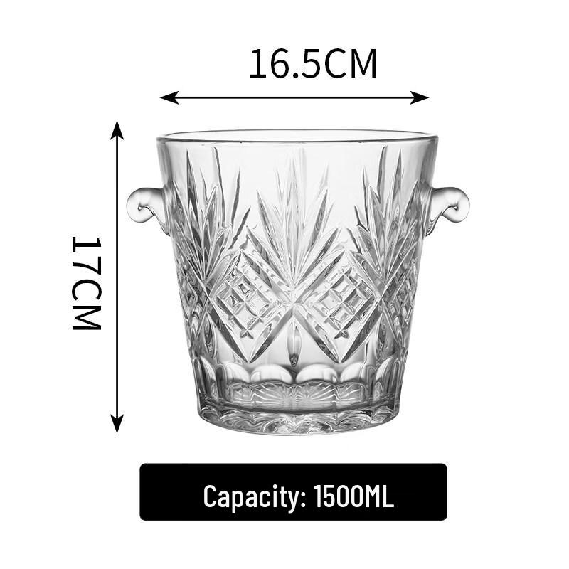 ZISIZ Insulated Glass Ice Bucket
ZISIZ Insulated Glass Ice Bucket