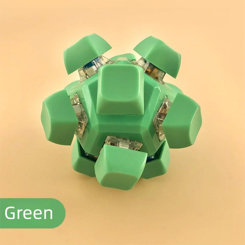 New 12 Keys Magic Ball stress relief toy Fidget Keychain DIY Keyboard Keys Button Finger Keyboard Cap Keycap Pinch Toy Adult no light зелений
New 12 Keys Magic Ball stress relief toy Fidget Keychain DIY Keyboard Keys Button Finger Keyboard Cap Keycap Pinch Toy Adult no light зелений