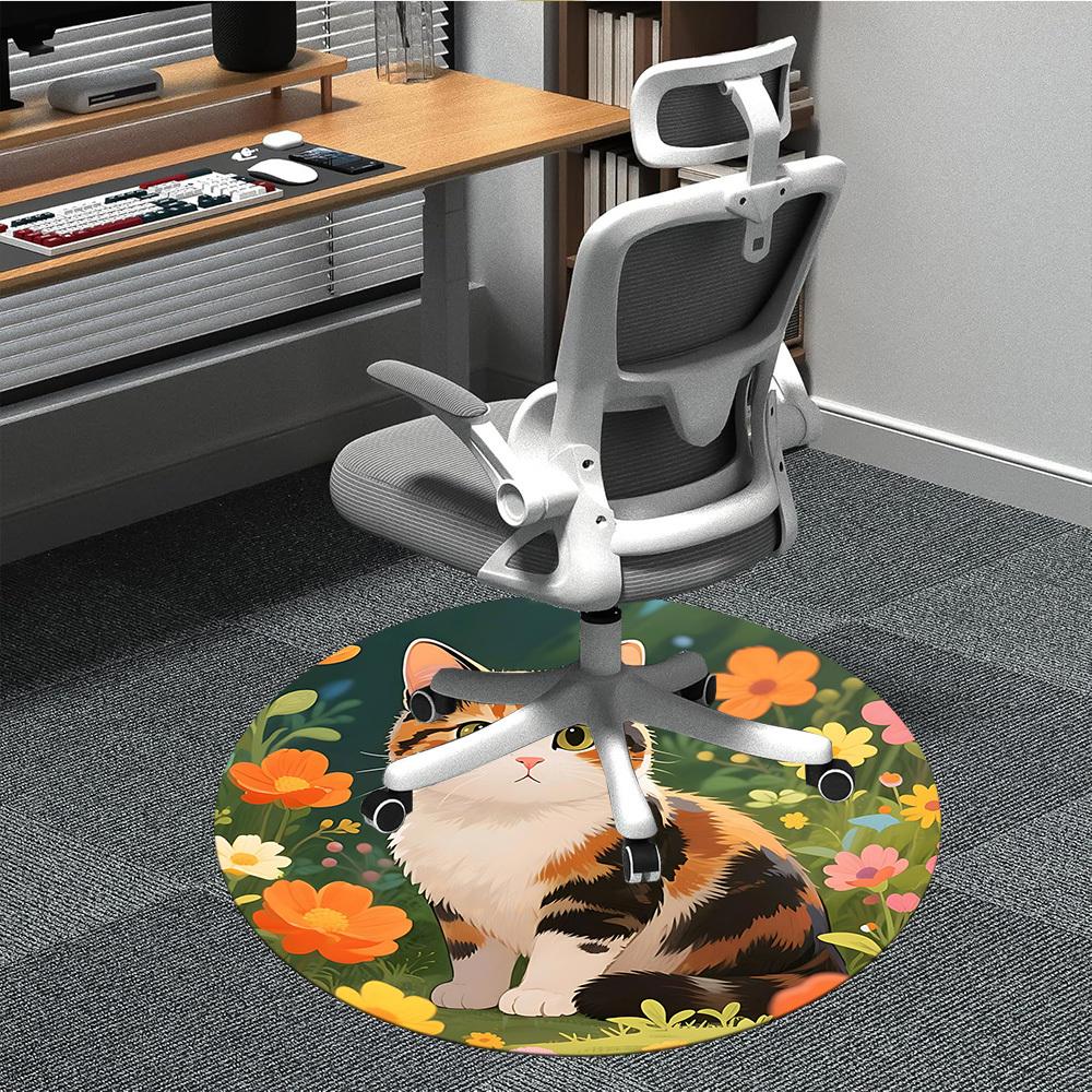 1pc Cat Garden Flowers Chair Carpet for Office, Non-slip, Soft and Durable Office Rug, Perfect for Office yy260131047 80cm by 80cm
1pc Cat Garden Flowers Chair Carpet for Office, Non-slip, Soft and Durable Office Rug, Perfect for Office yy260131047 80cm by 80cm