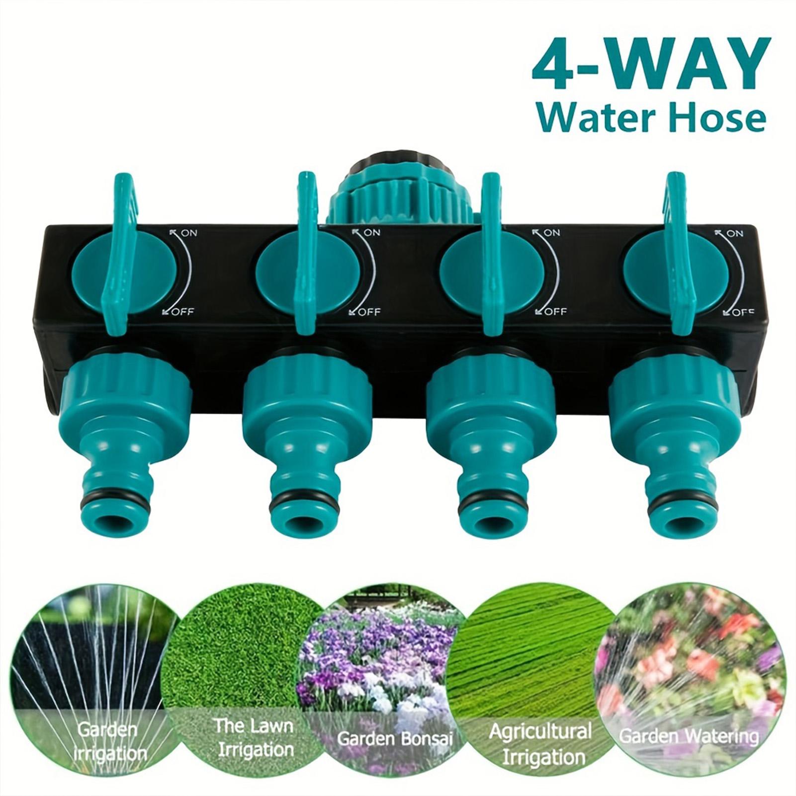 4 Way Garden Hose Splitter Water Outlet Controller Agricultural Water Tap Connectors Adaptor Water Valves for Lawn Greenhouse зелёный
4 Way Garden Hose Splitter Water Outlet Controller Agricultural Water Tap Connectors Adaptor Water Valves for Lawn Greenhouse зелёный