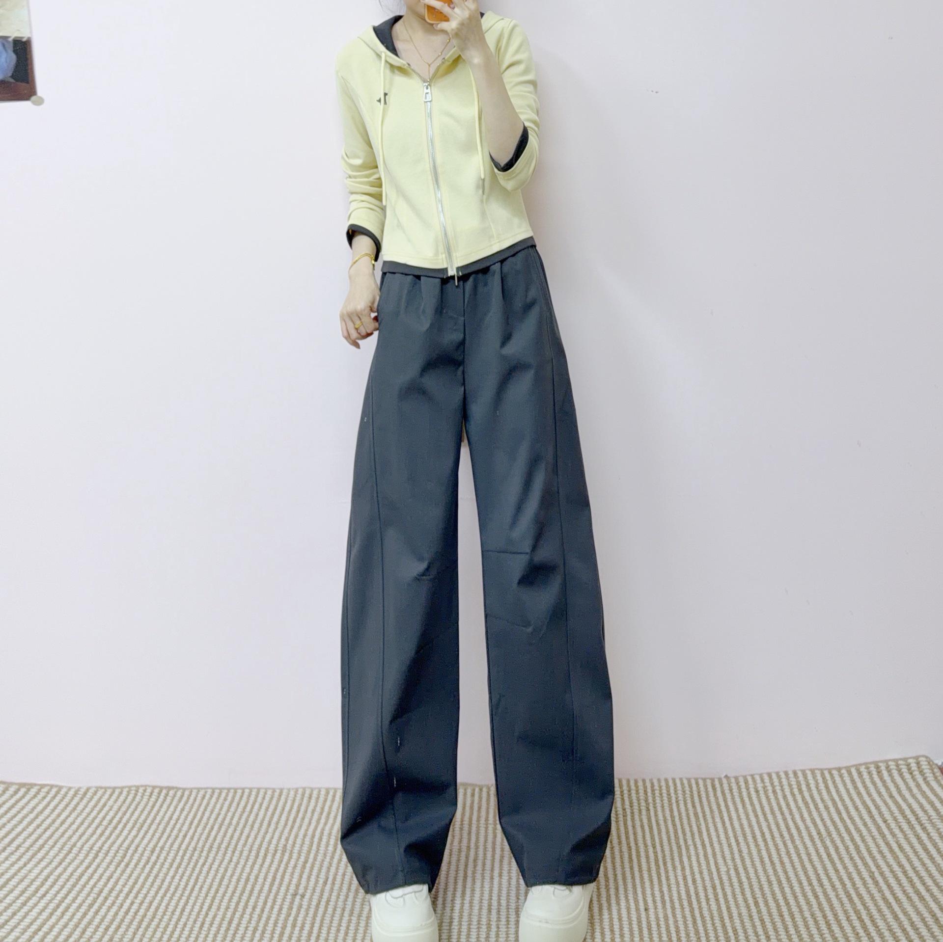 Spring/Autumn 2026 Casual Hooded Jacket + Wide-Leg Pants Two-Piece Set A05 L (56-63 kg) светло-желтого
Spring/Autumn 2026 Casual Hooded Jacket + Wide-Leg Pants Two-Piece Set A05 L (56-63 kg) светло-желтого