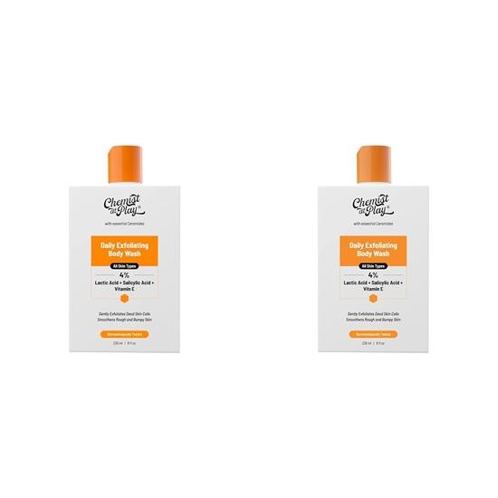 Chemist At Play 1% Salicylic Acid Exfoliating Body Wash 236ml | Paraben | Enriched with Vitamin E| Gentle Exfoliating Shower Gel | Men & Women
Chemist At Play 1% Salicylic Acid Exfoliating Body Wash 236ml | Paraben | Enriched with Vitamin E| Gentle Exfoliating Shower Gel | Men & Women