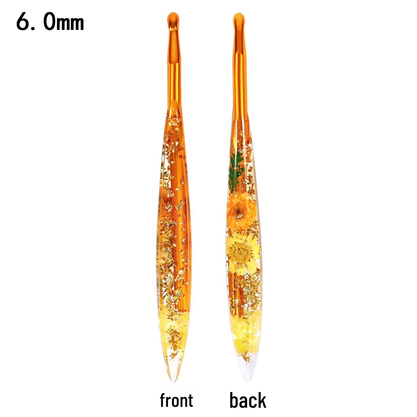 Set of 9 Colored Anodized Aluminum Crochet Hooks with Creative Resin Handles and Exquisite Flower Design
Set of 9 Colored Anodized Aluminum Crochet Hooks with Creative Resin Handles and Exquisite Flower Design