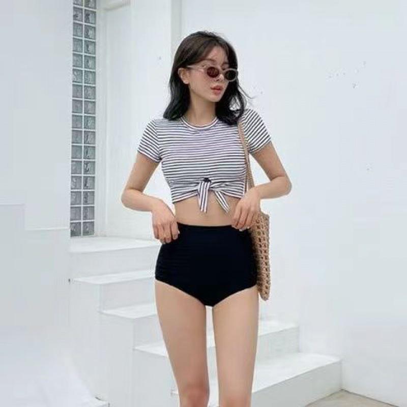 Women s Short Sleeve Striped High Waist Swimsuit, Korean Style, Tummy Control, Slimming, In Stock L белый
Women s Short Sleeve Striped High Waist Swimsuit, Korean Style, Tummy Control, Slimming, In Stock L белый