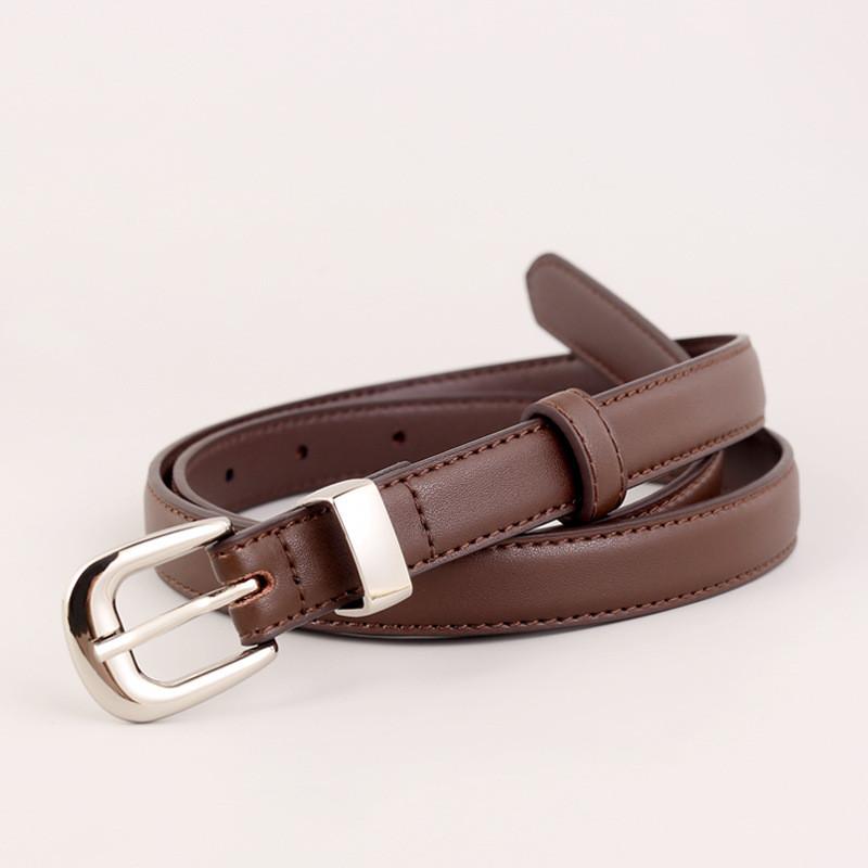 Twolayer Leather Womens Belt With Pin Closure For Daily Wear And Casual Looks темно-коричневого кольору
Twolayer Leather Womens Belt With Pin Closure For Daily Wear And Casual Looks темно-коричневого кольору