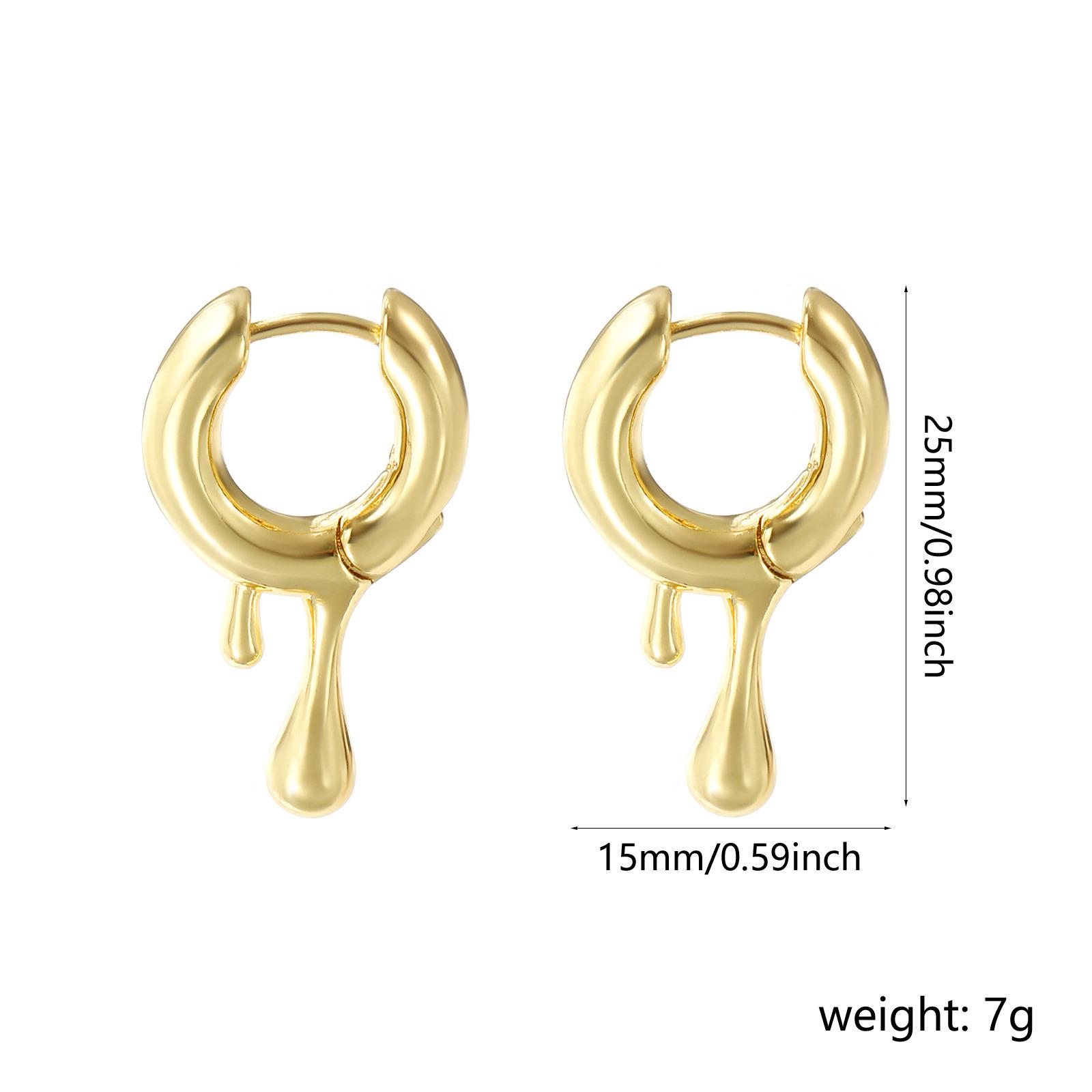1 Pair Minimalist Exquisite 18K Gold Plated Brass Drop Hoop Open Earrings Irregular Circle For Women Fashion Gift
1 Pair Minimalist Exquisite 18K Gold Plated Brass Drop Hoop Open Earrings Irregular Circle For Women Fashion Gift